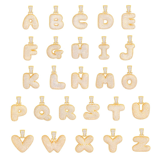 AZRA BUBBLE LETTER NECKLACE